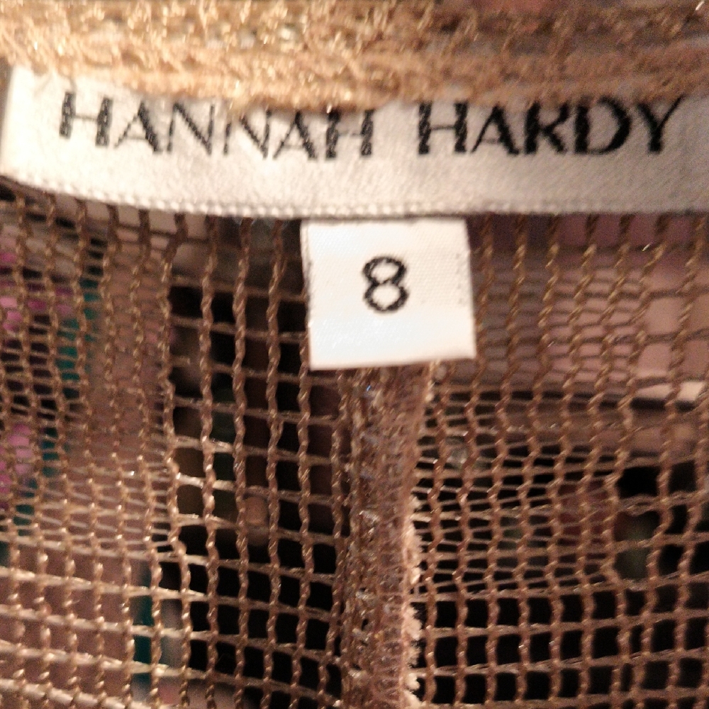 FINAL PRICE Hannah Hardy Gold Mesh 2-pc Dress Set Size 8